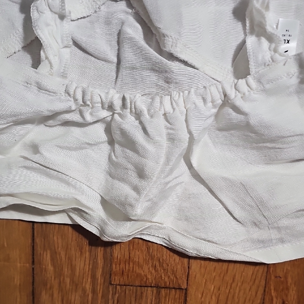 RVCA Ivory Ruffled Crop Top - Picture 8 of 8